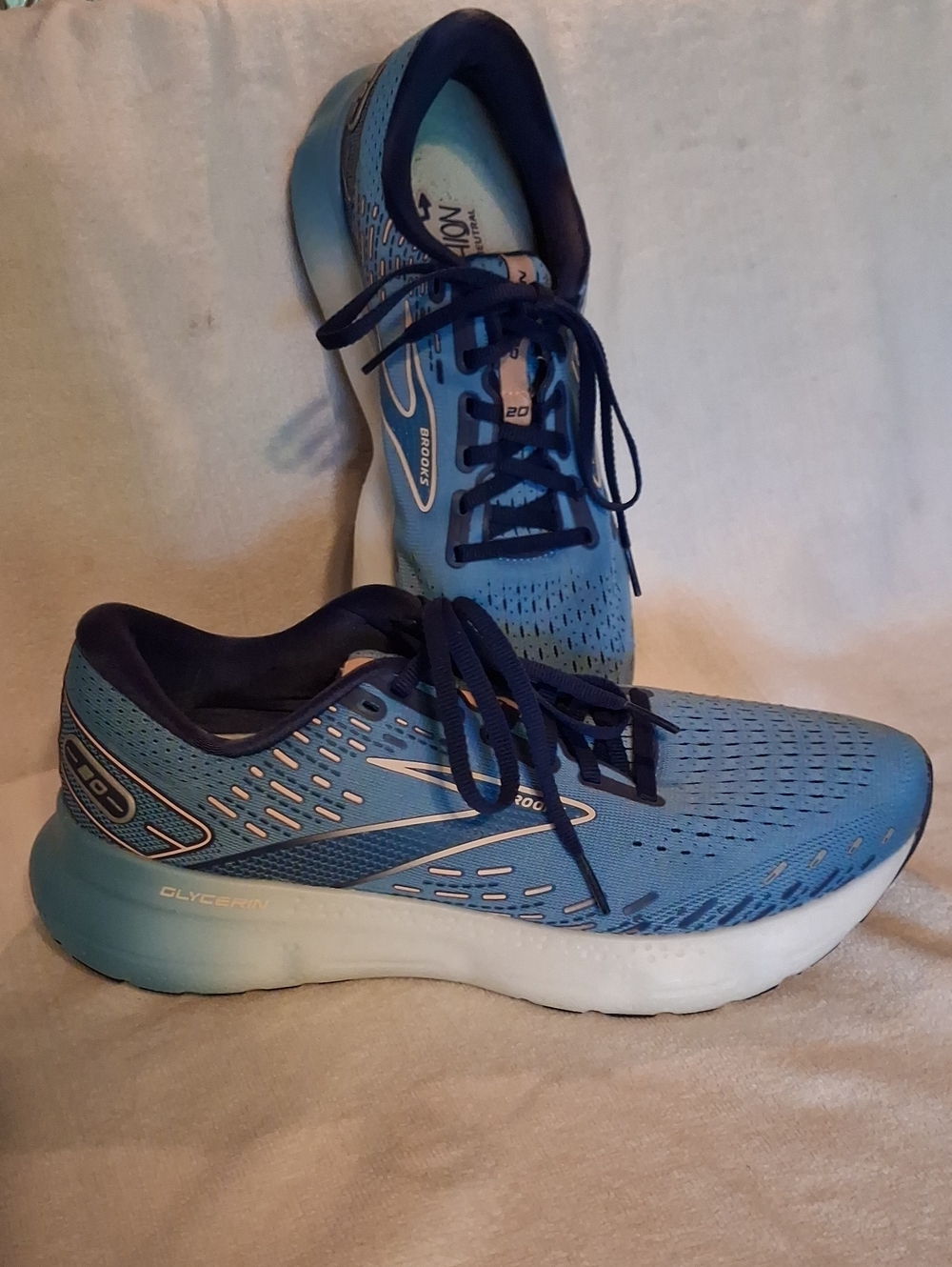 Brooks Running Shoes - Light Blue with Navy Accents